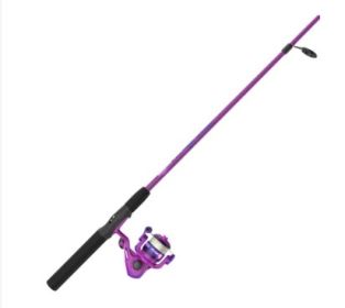 Zebco Splash Junior Spinning Combo Girls Pink 4ft 2pc Flatboard