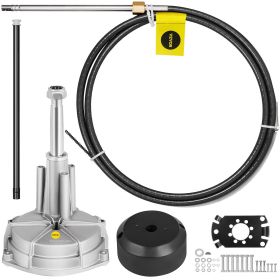 Outboard Boat Steering With 12' Steering Cable Marine Steering System 3/4'' Shaft