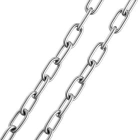 Boat Anchor Chain, 1/4" x 4', 1700 lbs. WLL/4800 lbs. BS, 316 Stainless Steel Marine Grade Anchor Lead Chain with Dual Lock Ring Shackles for Boa